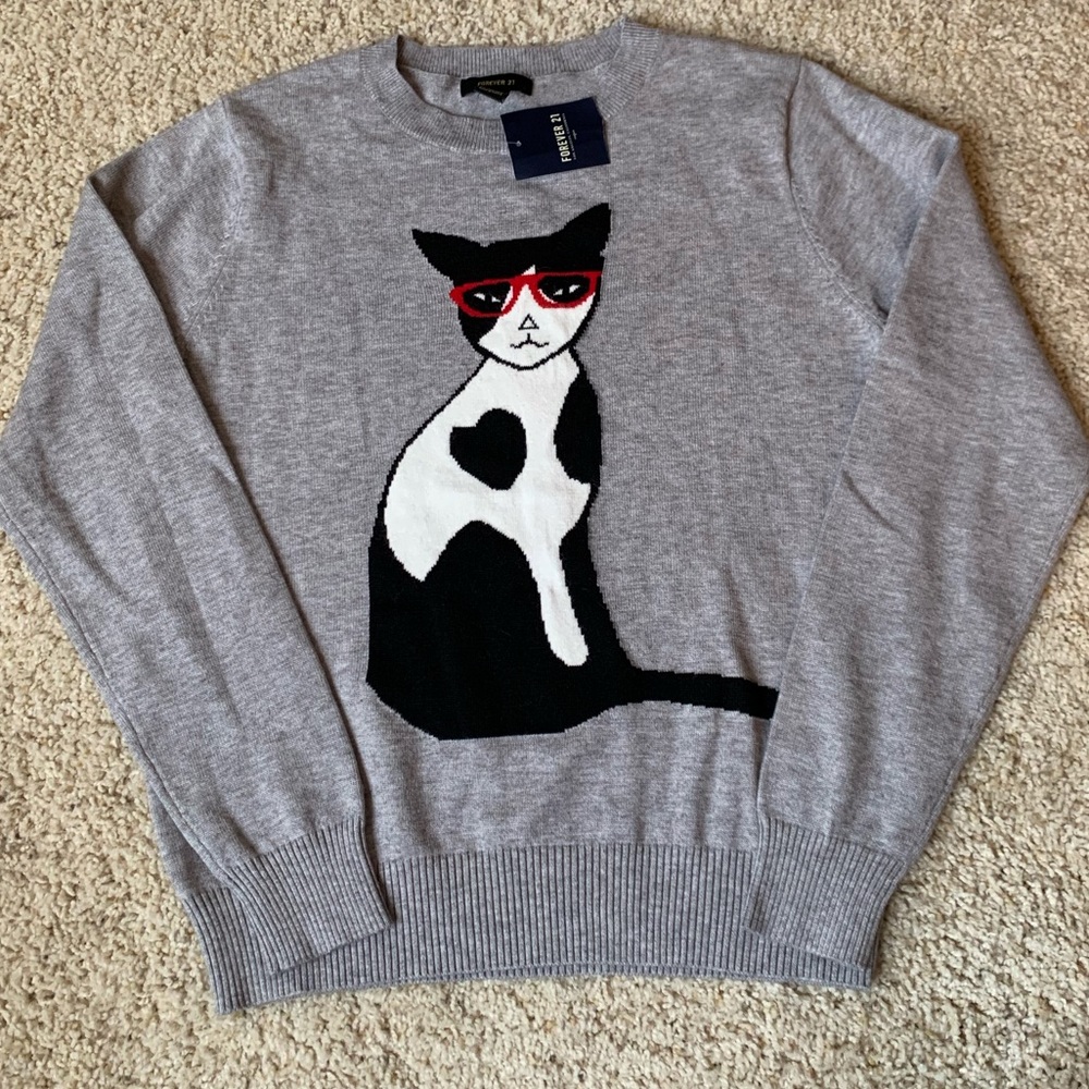 Women’s Forever 21 cat sweater